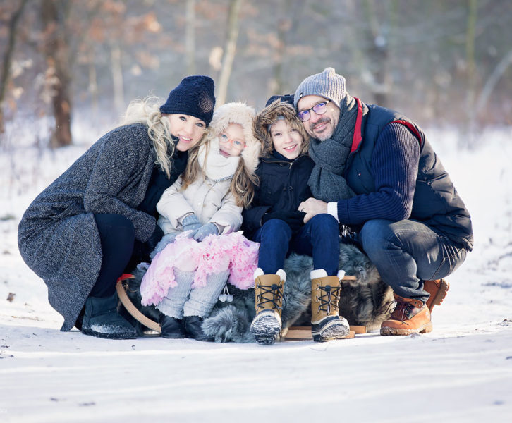zimowa sesja rodzinna